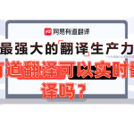 有道翻译可以实时翻译吗？