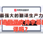 有道翻译支持字幕翻译吗？